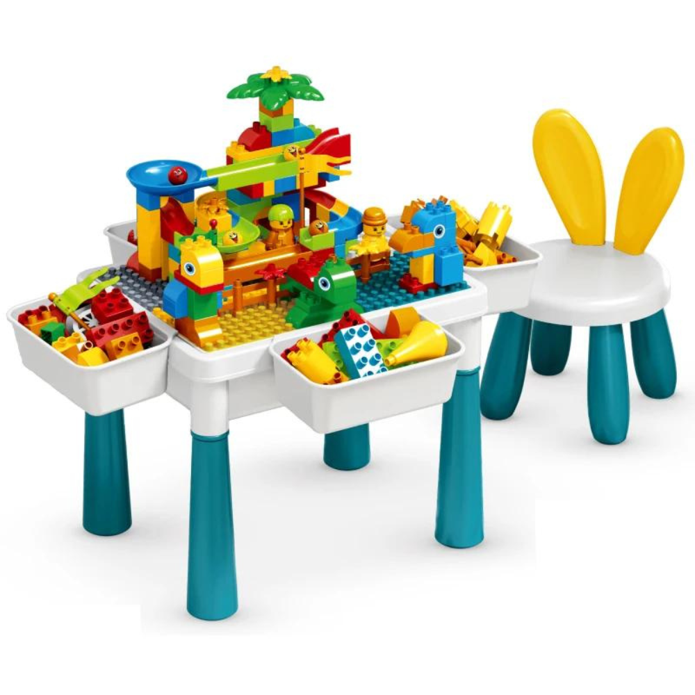 Juguete Mesa didáctica con legos y bloques – vitrinababy