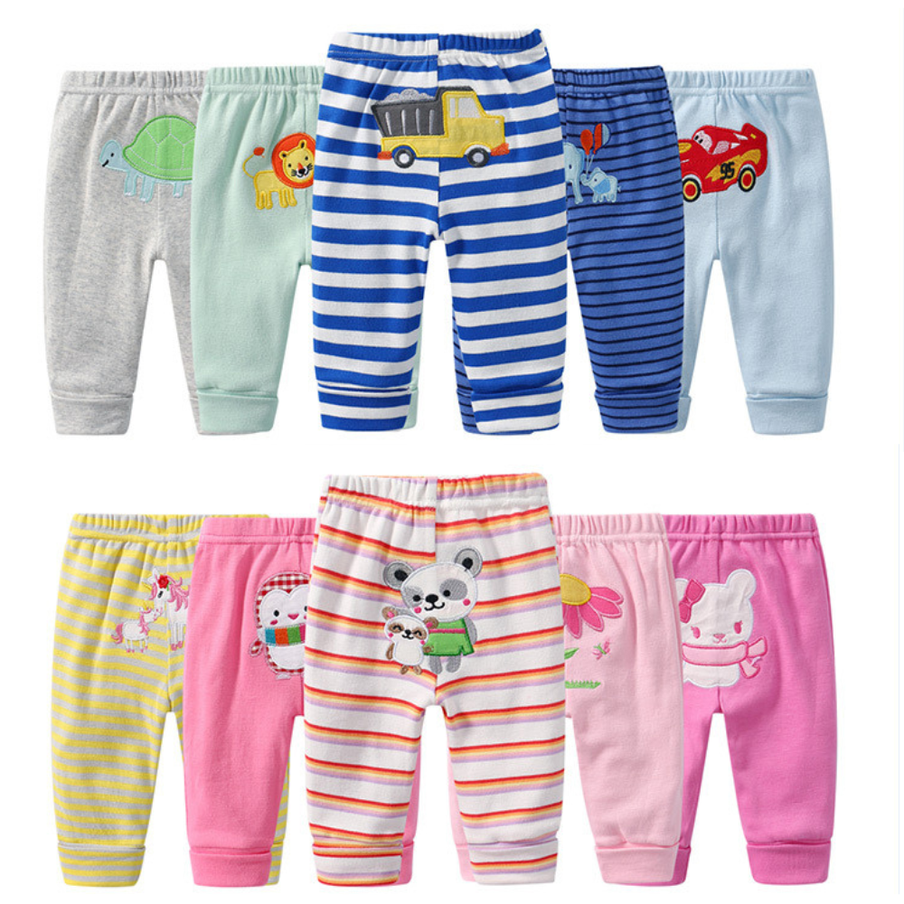 pantalones calzas para bebe Pack 5 - 100% Algodón