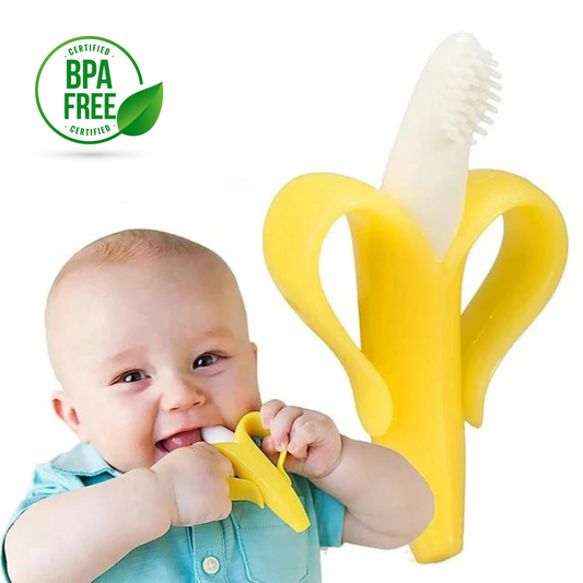 Mordedor Cepillo de dientes Silicona Bebe - Banana