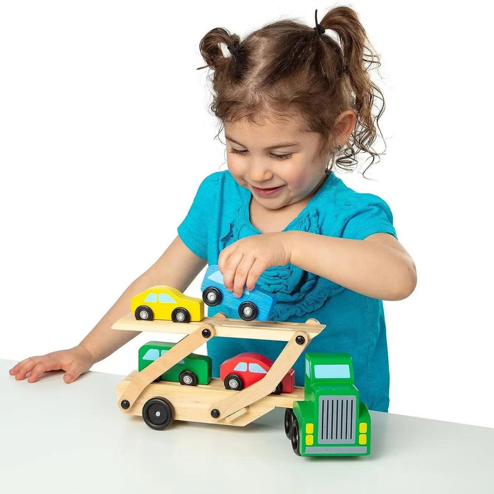 Juguete de madera Montessori camión