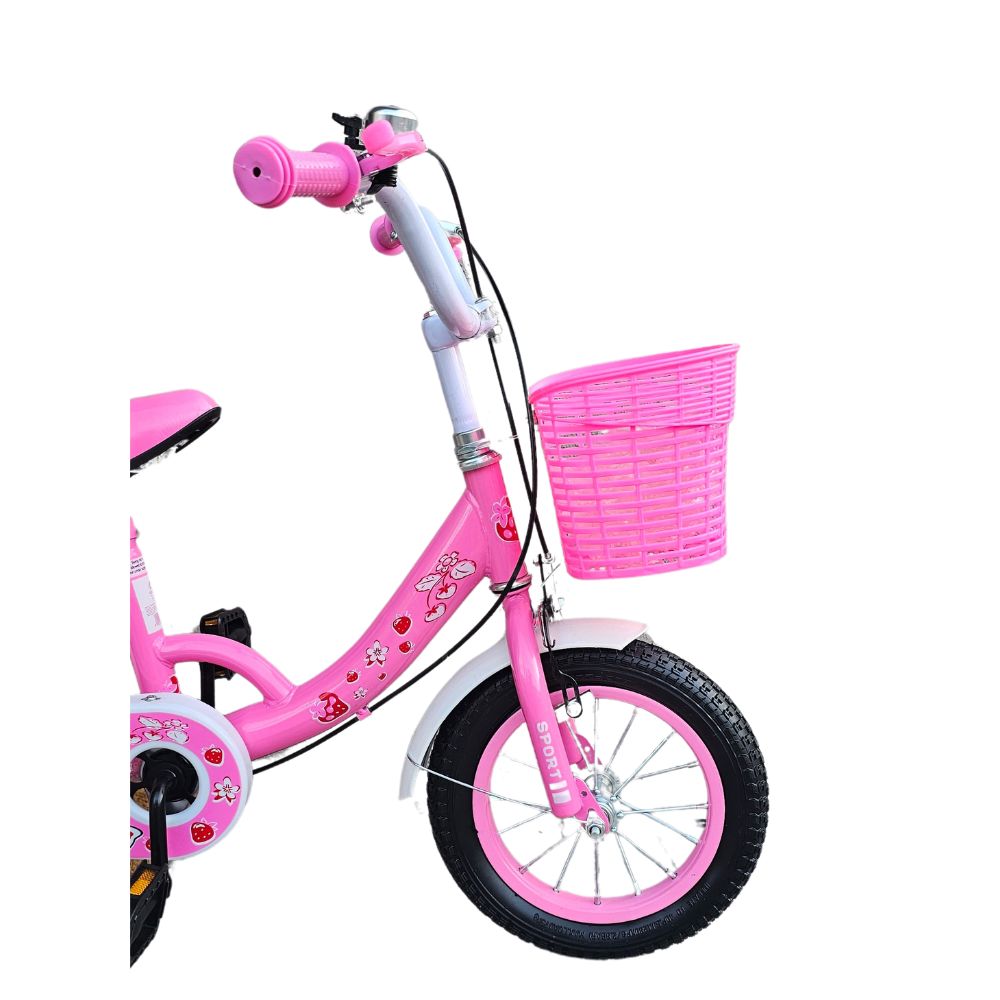 Bicicleta infantil aro 12 color rosado
