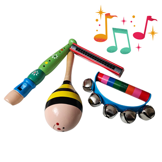 Set 4 instrumentos musicales - niños