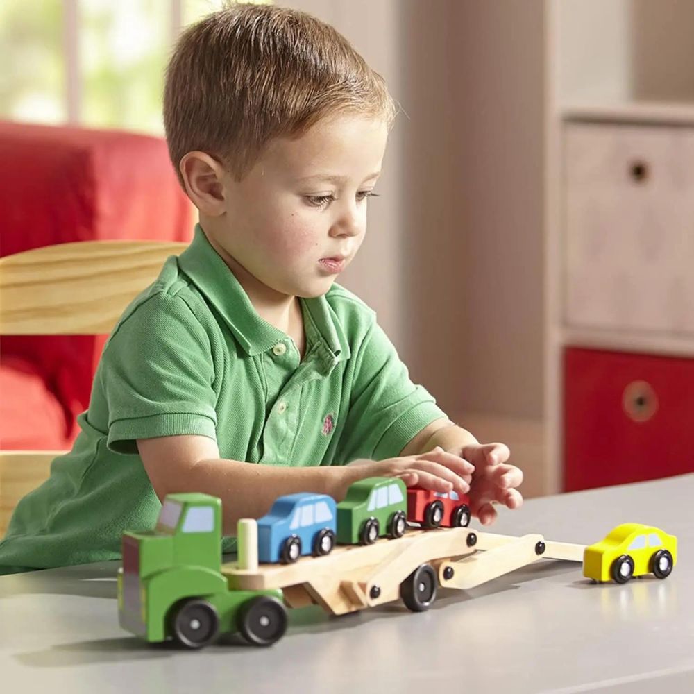 Juguete de madera Montessori camión