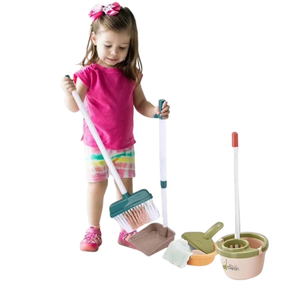 Juguete didáctico set de aseo y limpieza niños