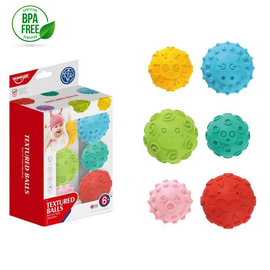 Juguete Sensorial Para Bebé Set De 6 Pelotas