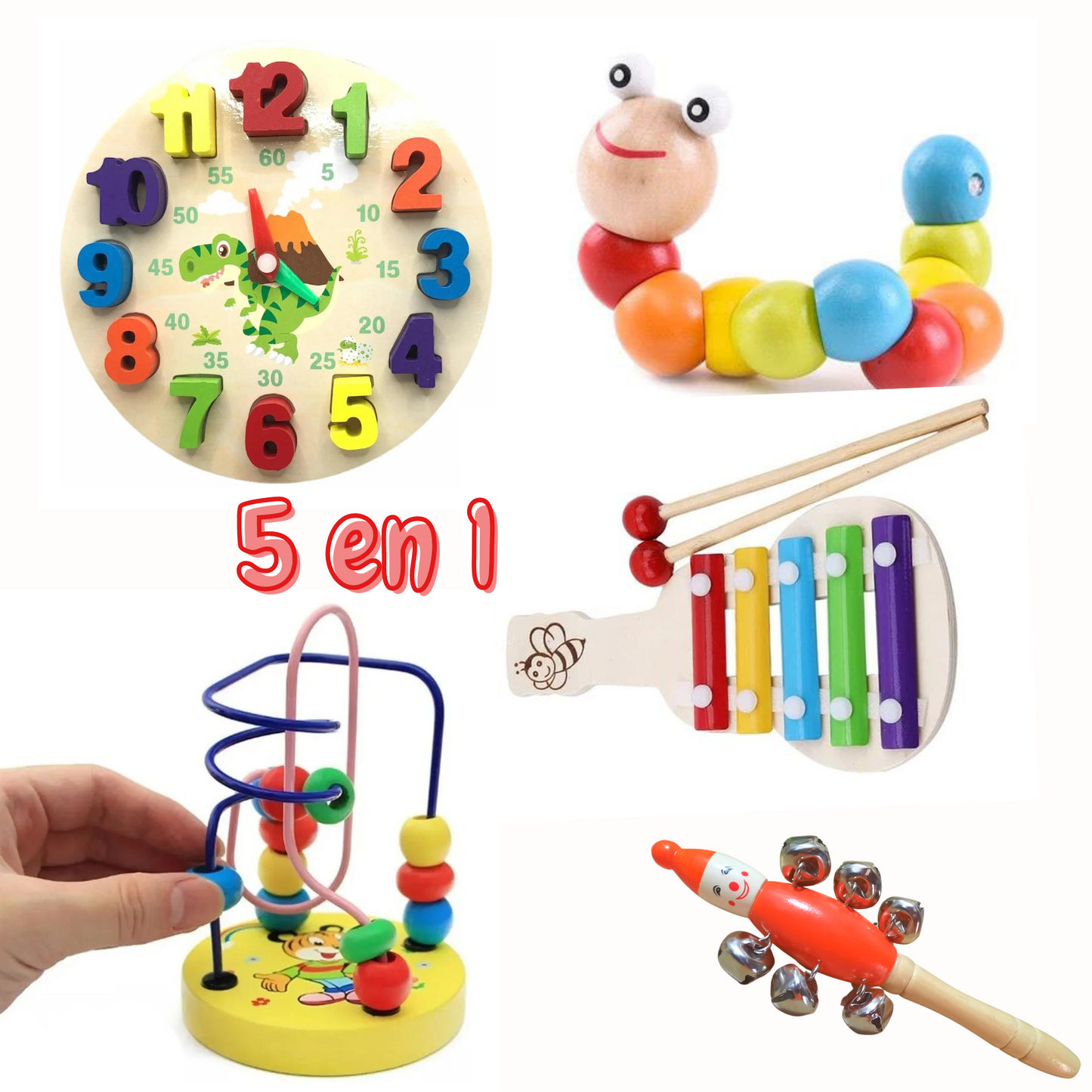 Juguete Didácticos Cognitivos para niño Pack 5 Montessori