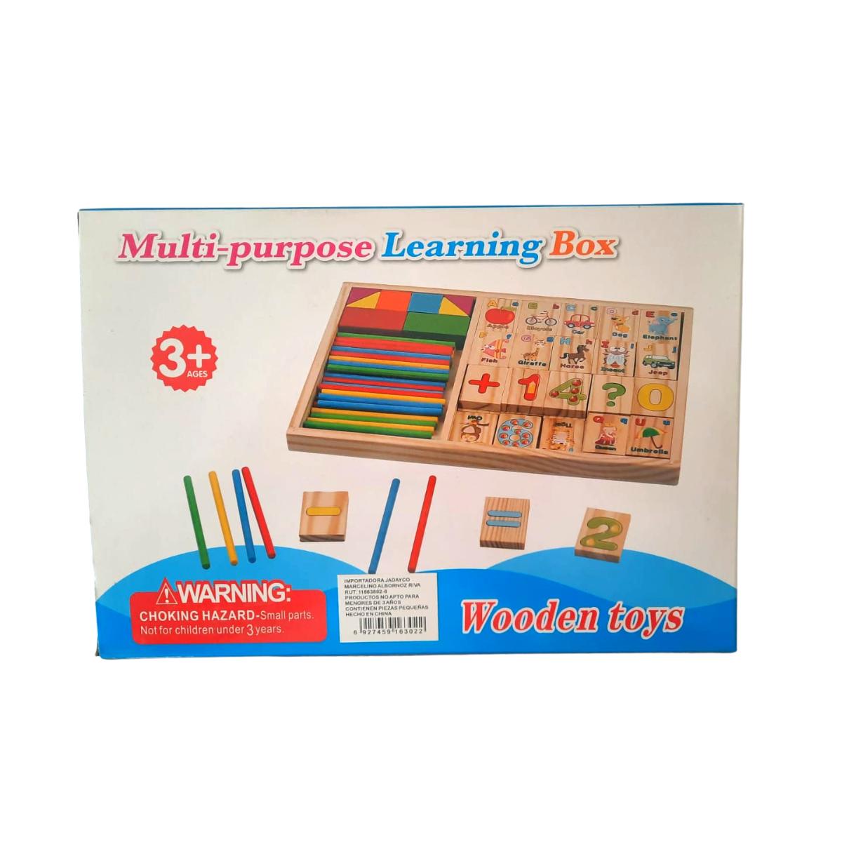 Juguete montessori aprender sumar restar letras y figuras