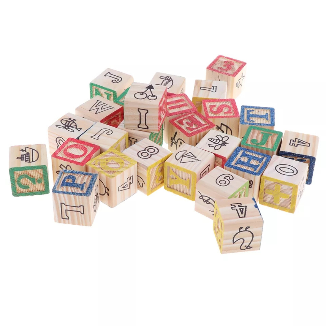 Cubo De Madera 48 Piezas Juguete Didactico Montessori