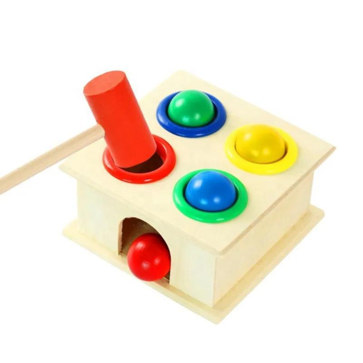 Caja Martillo Didactico Motricidad Juguete Madera Montessori